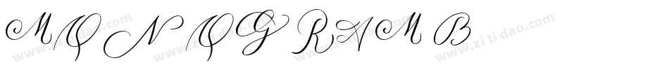 MONOGRAM B字体转换